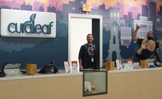 Image of Curaleaf dispensary counter