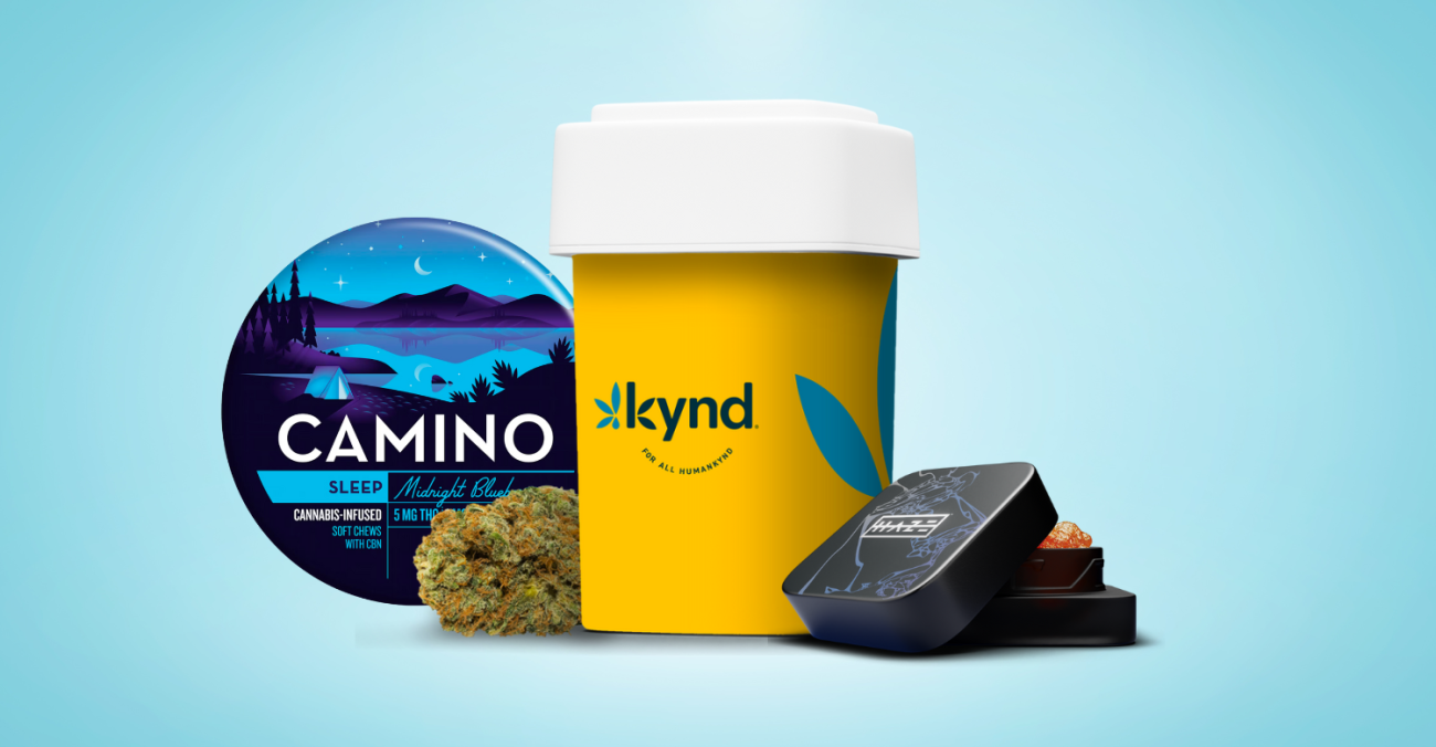Camino Soft Chews, kynd Flower and HAZE Concentrates.